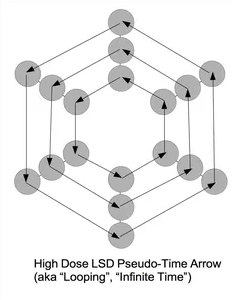 high dose lsd infinite time pseudo time arrow
